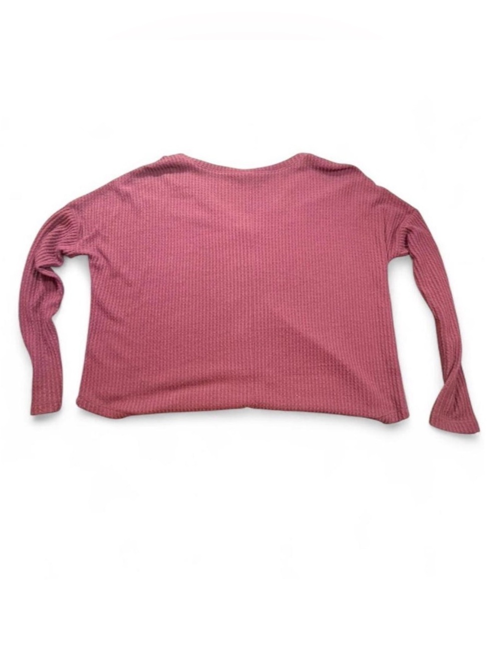 Wild Fable Dusty Pink Ribbed Cropped Cardigan Button Front Size Small - Picture 4 of 4